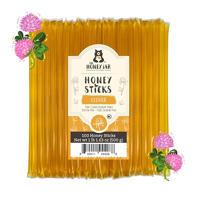 Plain Honey Sticks - 100 Count